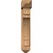 Ekena Millwork Merced Arts and Crafts Smooth Bracket w/ Offset Brace, Western Red Cedar, 7 1/2"W x 30"D x 42"H BKT0806X30X42MRC03SWR - alternate 3